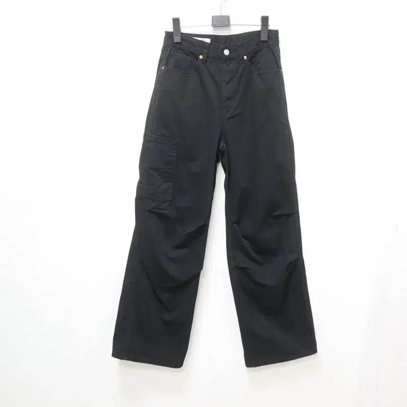 [SOLD OUT] 121 8세컨즈 여성 블랙 통 청바지 26 써니몰