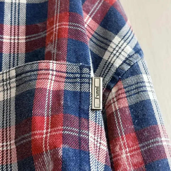 [BUNJANG] Juun.J Island Washing Brick Red Check Max Fit Shirt - Red / [48] 준지 아일랜드 워싱 브릭 레드 체크 맥스핏 셔츠 - 레드