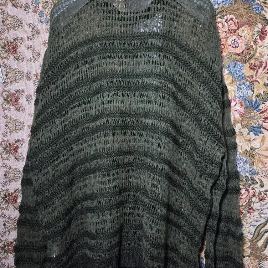 [BUNJANG] Zara Alpaca Mesh Stripe Knit Sweater / M 자라 알파카 메쉬 스트라이프 니트