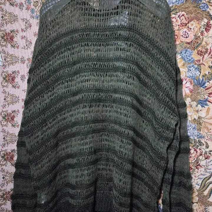 [BUNJANG] Zara Alpaca Mesh Stripe Knit Sweater / M 자라 알파카 메쉬 스트라이프 니트