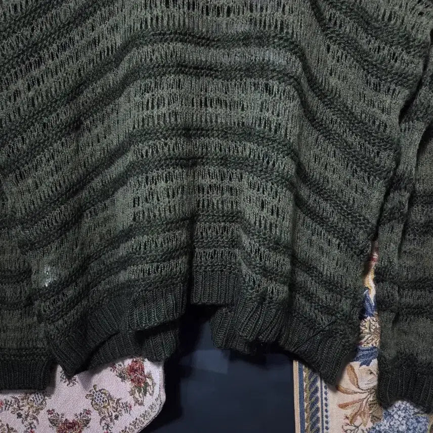 [BUNJANG] Zara Alpaca Mesh Stripe Knit Sweater / M 자라 알파카 메쉬 스트라이프 니트