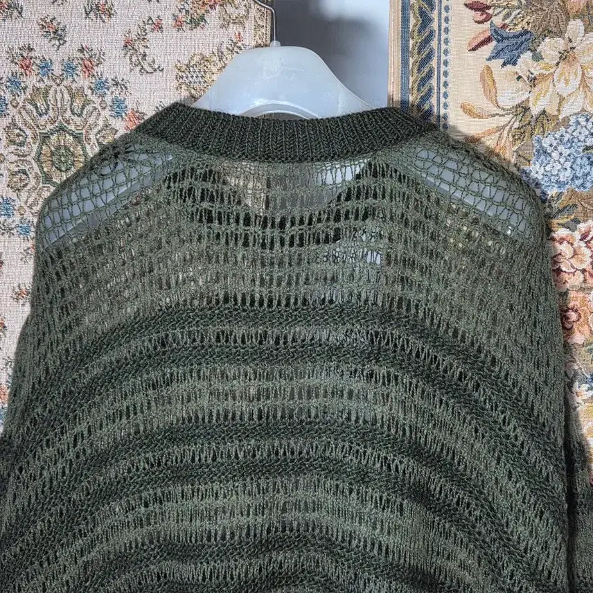 [BUNJANG] Zara Alpaca Mesh Stripe Knit Sweater / M 자라 알파카 메쉬 스트라이프 니트