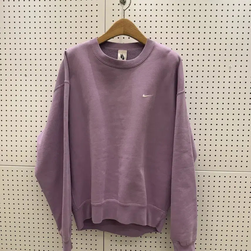 [BUNJANG] Nike Lab NRG Solo Swoosh Sweatshirt Violet / 나이키 랩 NRG 솔로 스우시 맨투맨 바이올렛 U1353