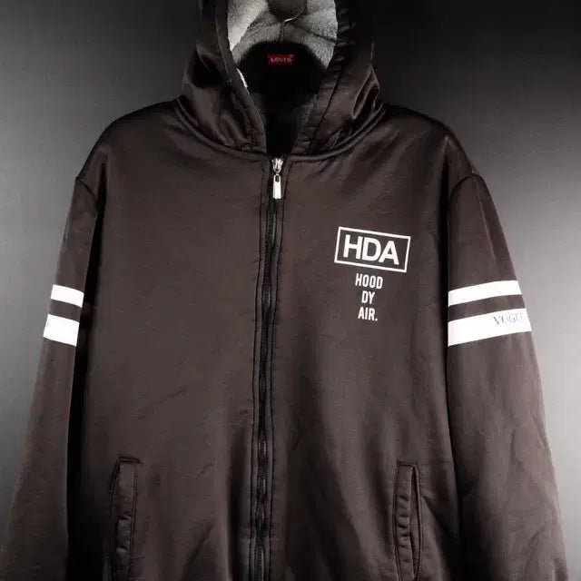[BUNJANG] Racoonlass HDA Striped Hoodie / 라쿤라스 점퍼 후드티
