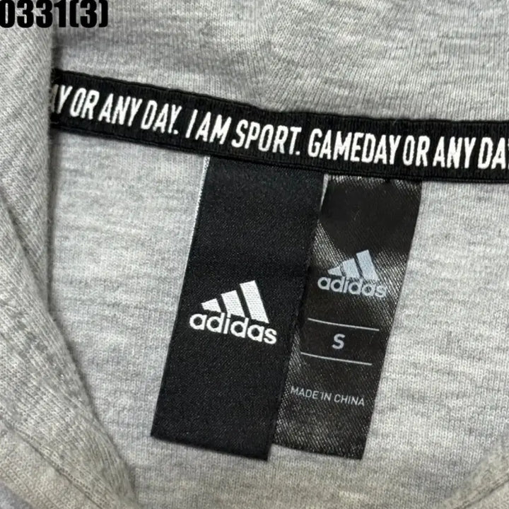 [BUNJANG] Adidas Gray Hooded Zip-up Jacket (Size S) / 아디다스 회색 후드집업s 0331