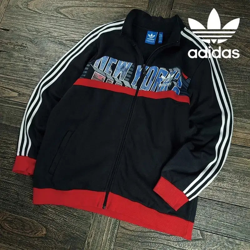 [SOLD OUT] 아디다스 뉴욕 져지 트랙탑 집업 자켓 블랙 M19756