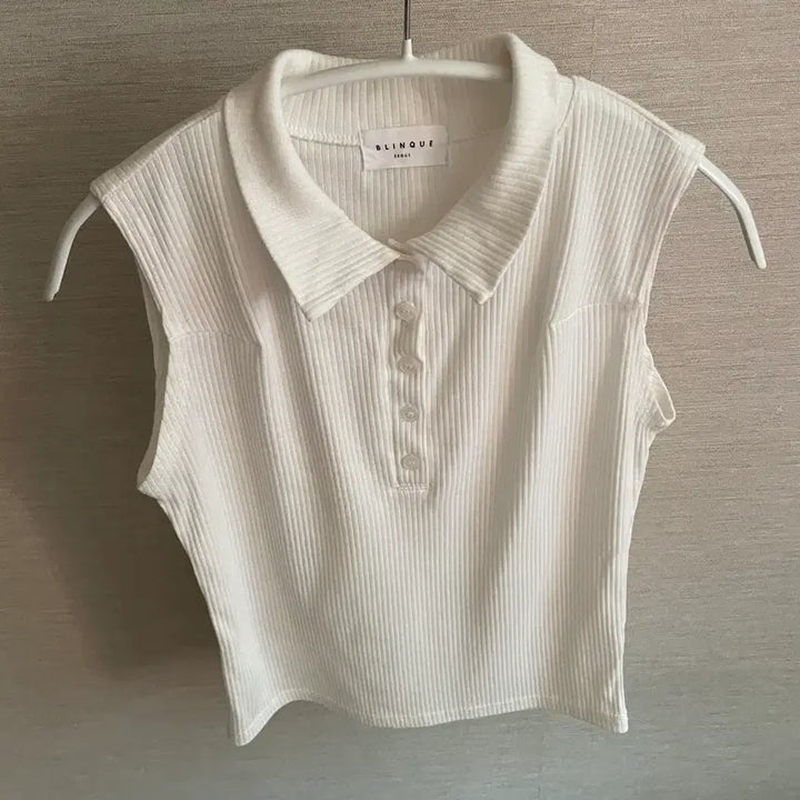 [BUNJANG] Ennel Concept J Ribbed Knit Tank Top / [1회 착용] 카라 민소매 골지 나시 니트 드오브 더마농 엔뉴엘 컨셉제이