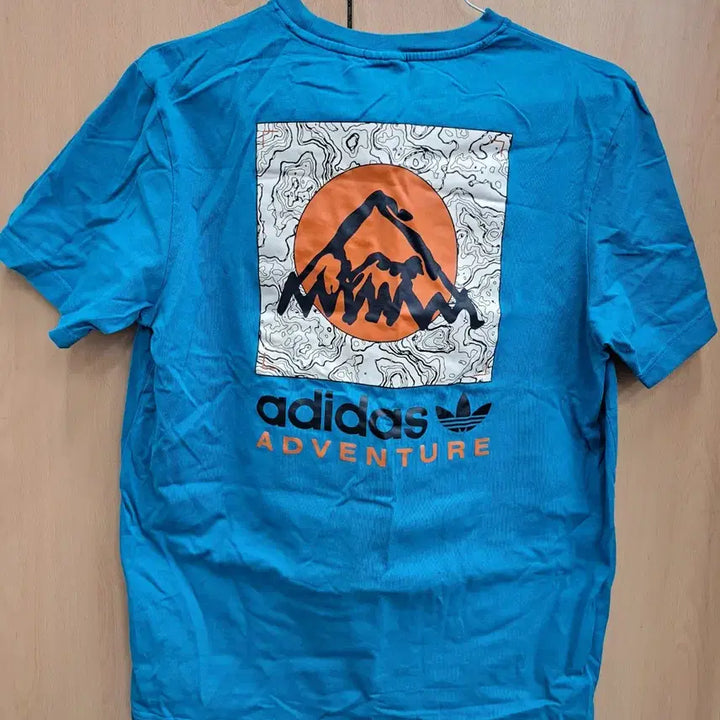 [BUNJANG] Adidas Adventure Short Sleeve T-shirt Blue M / 아디다스 어드벤처 반팔 티셔츠 블루 M