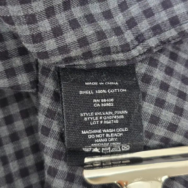 [BUNJANG] Theory Homme Gingham Check Shirt / Theory 띠어리옴므  깅엄 체크  셔츠