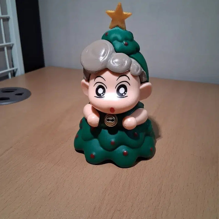 [BUNJANG] Crayon Shin-chan Christmas Tree Figure / 짱구 짱아  크리스마스트리 피규어