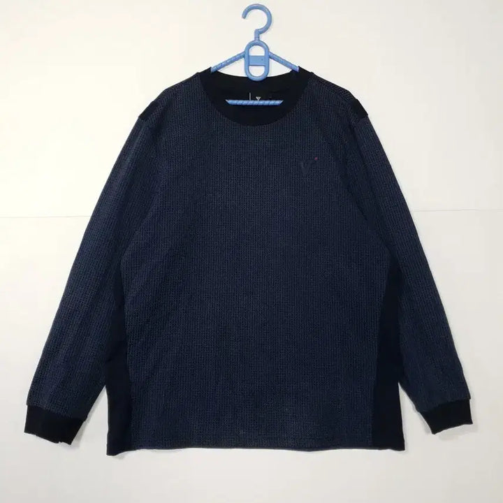[BUNJANG] V.SEASON Round Long Sleeve Knit Navy / V.SEASON 라운드 긴팔 니트 네이비 ㅡ92