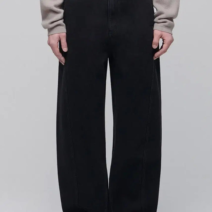 [BUNJANG] Musinsa Standard Twist Semi Balloon Denim Pants / 무탠다드 트위스트 세미 벌룬 데님 팬츠