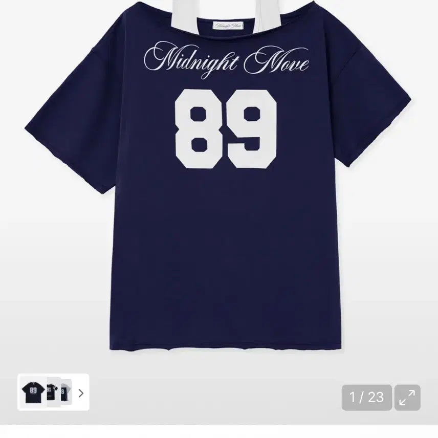 [BUNJANG] Midnight Move Set 89 T-shirt (Navy) / 미드나잇무브 셋 89 티 set 89 t (navy)
