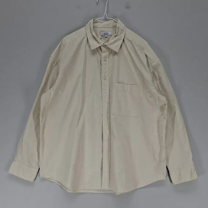 [BUNJANG] Musinsa Standard Ivory Shirt / [AI 93%] 무신사스텐다드 남110 셔츠 봄가을 아이보리 06214