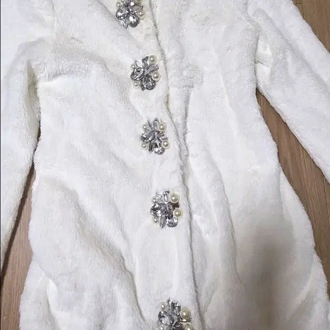 [BUNJANG] Vintage Style Faux Fur Jacket / 갸루 퍼자켓