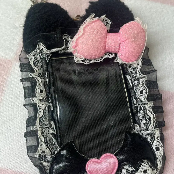 [BUNJANG] Sanrio Hello Kitty Angel Photocard Holder Keychain / 산리오 헬로키티 천사악마 *천사*포카홀더 키링