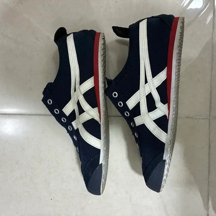 [BUNJANG] Onitsuka Tiger Mexico 66 Slip-on Sneakers Navy / 오니츠카타이거 멕시코66 슬립온 스니커즈 네이비