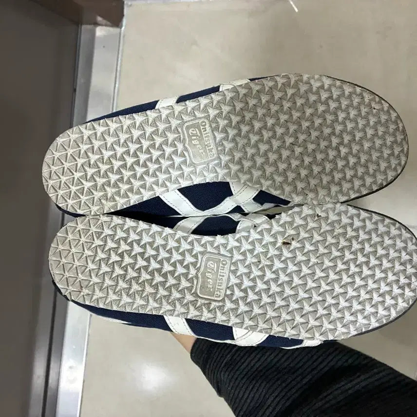 [BUNJANG] Onitsuka Tiger Mexico 66 Slip-on Sneakers Navy / 오니츠카타이거 멕시코66 슬립온 스니커즈 네이비