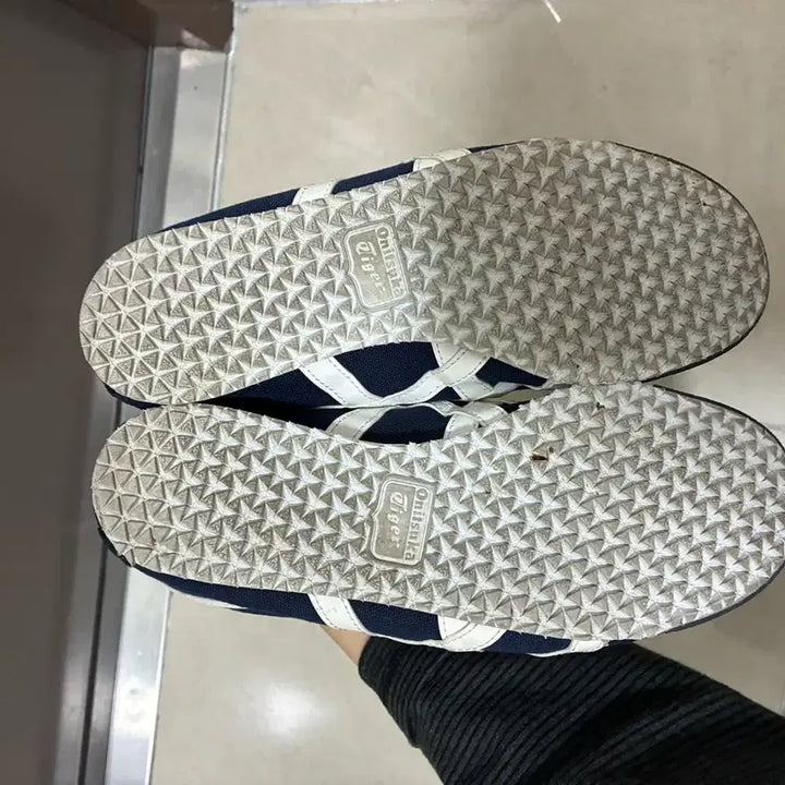 [BUNJANG] Onitsuka Tiger Mexico 66 Slip-on Sneakers Navy / 오니츠카타이거 멕시코66 슬립온 스니커즈 네이비