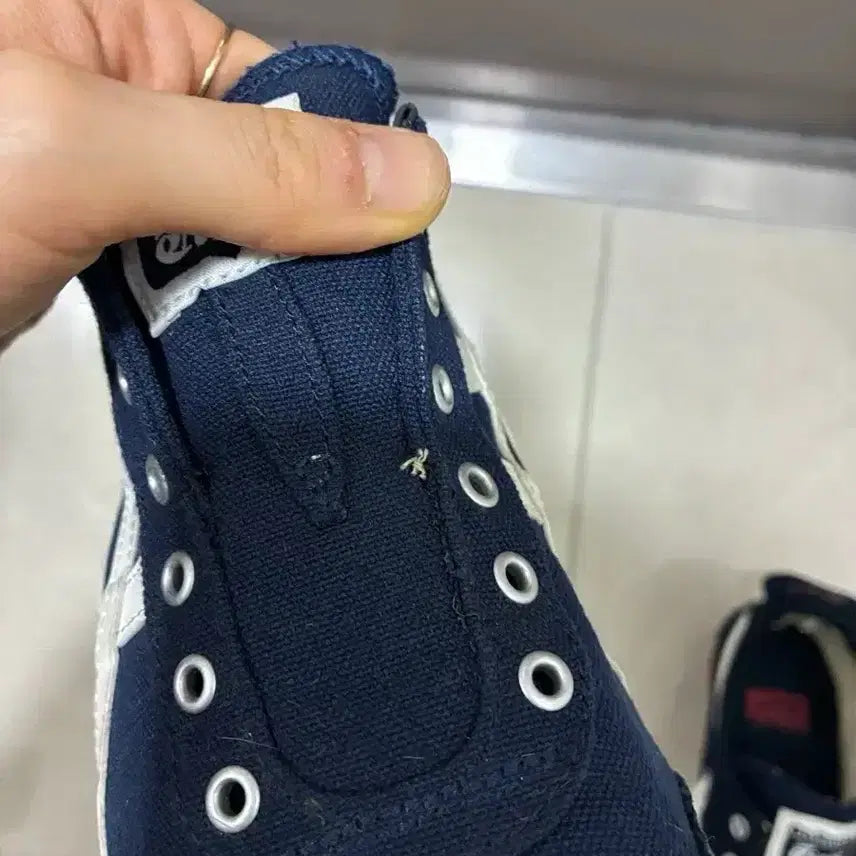 [BUNJANG] Onitsuka Tiger Mexico 66 Slip-on Sneakers Navy / 오니츠카타이거 멕시코66 슬립온 스니커즈 네이비
