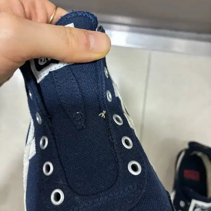 [BUNJANG] Onitsuka Tiger Mexico 66 Slip-on Sneakers Navy / 오니츠카타이거 멕시코66 슬립온 스니커즈 네이비