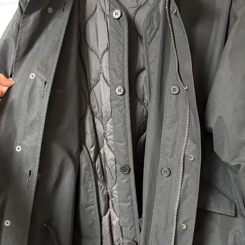 [BUNJANG] Anotheroffice M51 Insulation Fishtail Parka Black / 어나더오피스 m51 인슐레이션 피시테일 파카 블랙