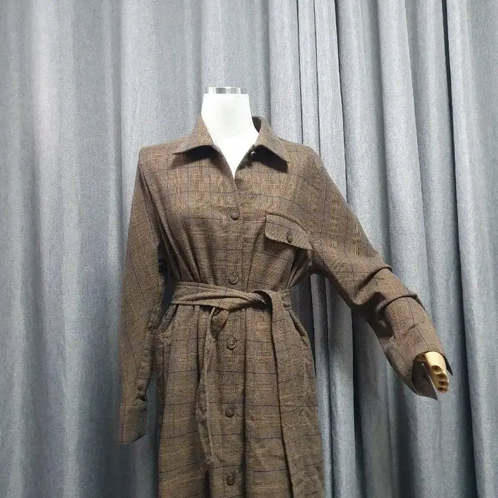 [BUNJANG] Belted Shirt Dress / 허리끈 남방 원피스