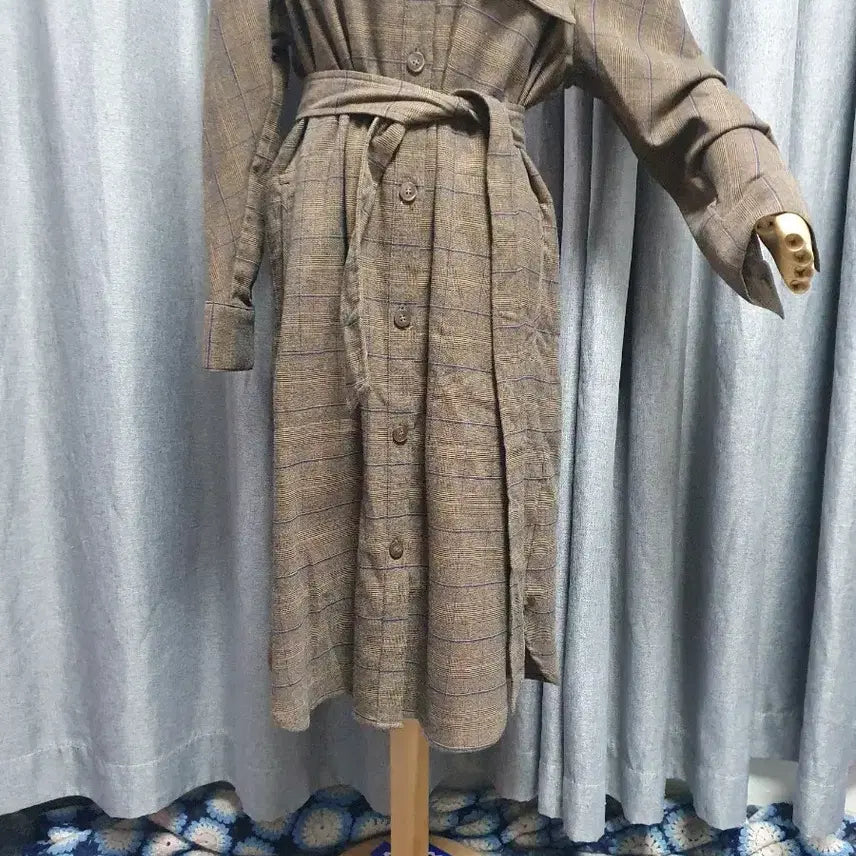 [BUNJANG] Belted Shirt Dress / 허리끈 남방 원피스