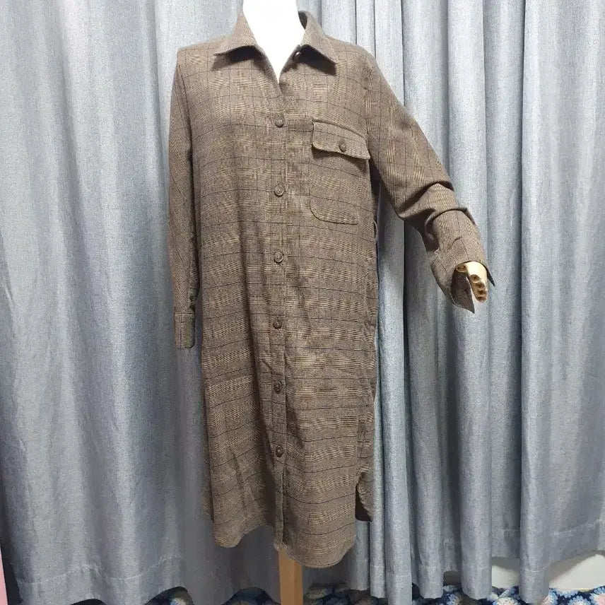 [BUNJANG] Belted Shirt Dress / 허리끈 남방 원피스