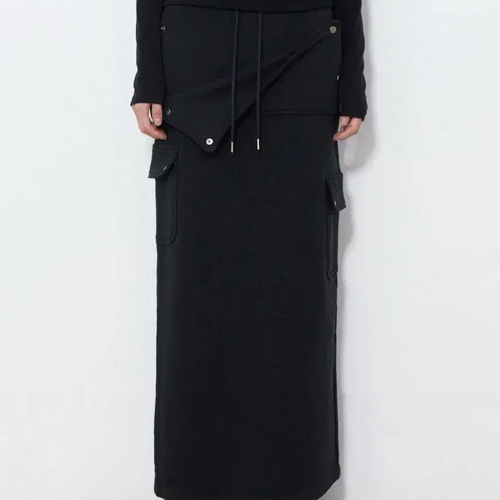 [SOLD OUT] 보헤미안서울 오픈 포켓 맥시 스커트
