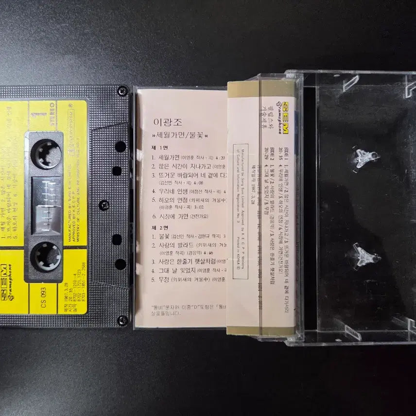 [BUNJANG] Lee Kwang-jo Cassette Tape / T2 이광조 카세트 테이프 (세월가면/불꽃)