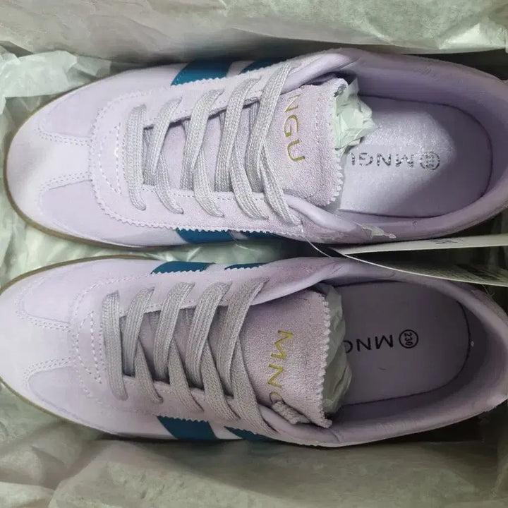 [BUNJANG] MNGU Suede Sneakers Lavender 230 / MNGU 스웨이드 스니커즈 라벤더 230