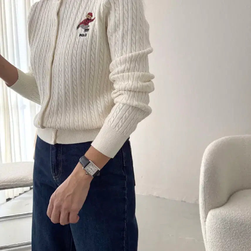 [SOLD OUT] 폴로 걸즈 베어 가디건 (택달린 새상품)