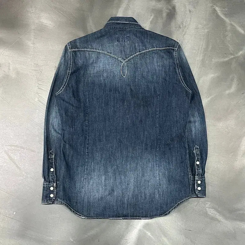 [BUNJANG] Stugie &amp; Co. Western Denim Shirt / 스투지앤코 웨스턴 데님 셔츠 y16091