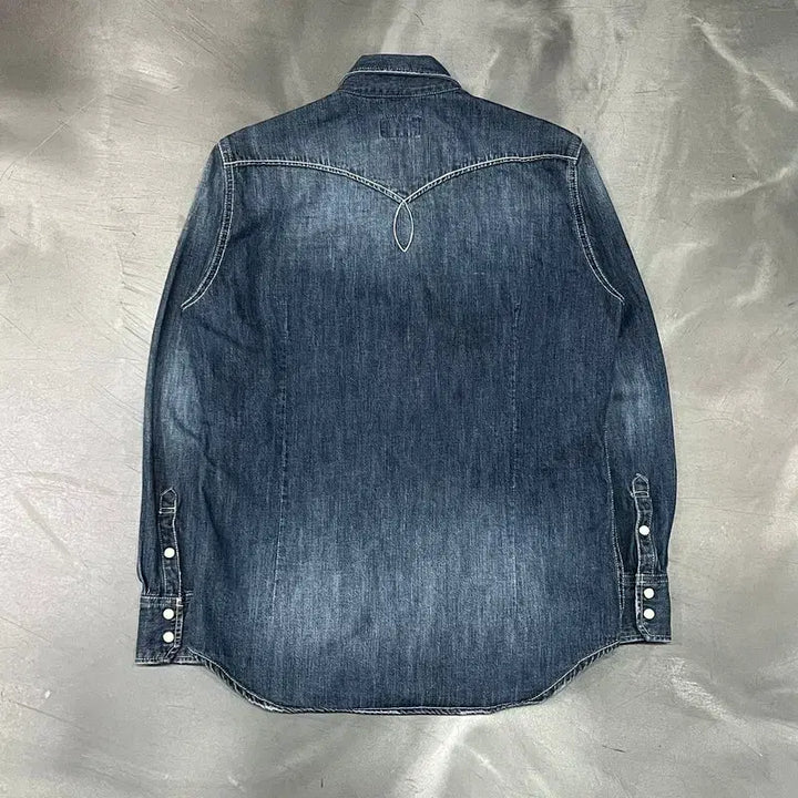 [BUNJANG] Stugie &amp; Co. Western Denim Shirt / 스투지앤코 웨스턴 데님 셔츠 y16091