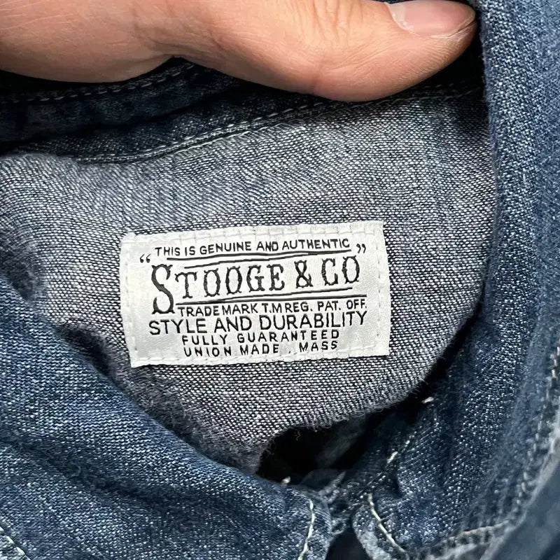 [BUNJANG] Stugie &amp; Co. Western Denim Shirt / 스투지앤코 웨스턴 데님 셔츠 y16091