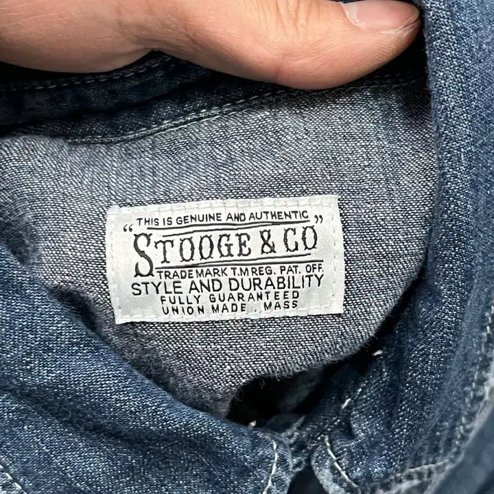 [BUNJANG] Stugie &amp; Co. Western Denim Shirt / 스투지앤코 웨스턴 데님 셔츠 y16091