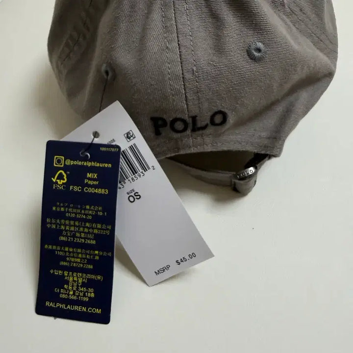 [BUNJANG] Polo Ralph Lauren Ball Cap (Dark Gray) / 폴로 랄프로렌 볼캡모자 (진회색)(새상품)
