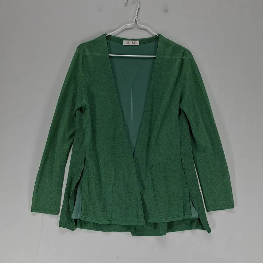 [SOLD OUT] [AI 90%] SJSJ한섬 여90 오픈가디건 봄여름 그린 06244