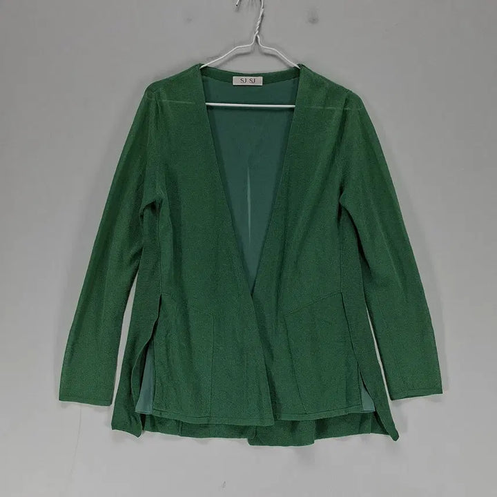 [SOLD OUT] [AI 90%] SJSJ한섬 여90 오픈가디건 봄여름 그린 06244