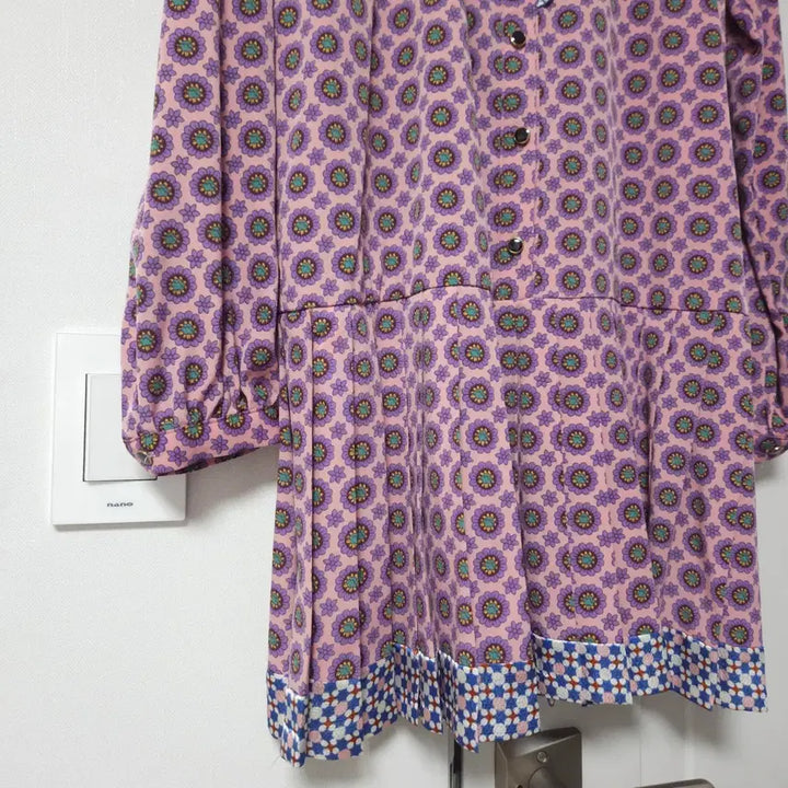 [BUNJANG] Pink and Purple Floral Dress / 핑크보라 플라워 원피스