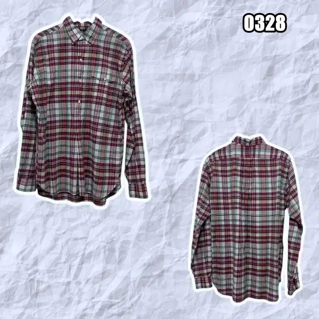 [BUNJANG] Polo Ralph Lauren Vintage Check Long Sleeve Shirt / M 폴로 랄프로렌 빈티지 체크 긴팔 셔츠