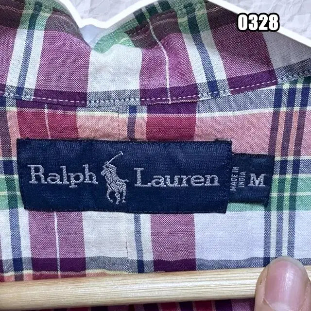 [BUNJANG] Polo Ralph Lauren Vintage Check Long Sleeve Shirt / M 폴로 랄프로렌 빈티지 체크 긴팔 셔츠