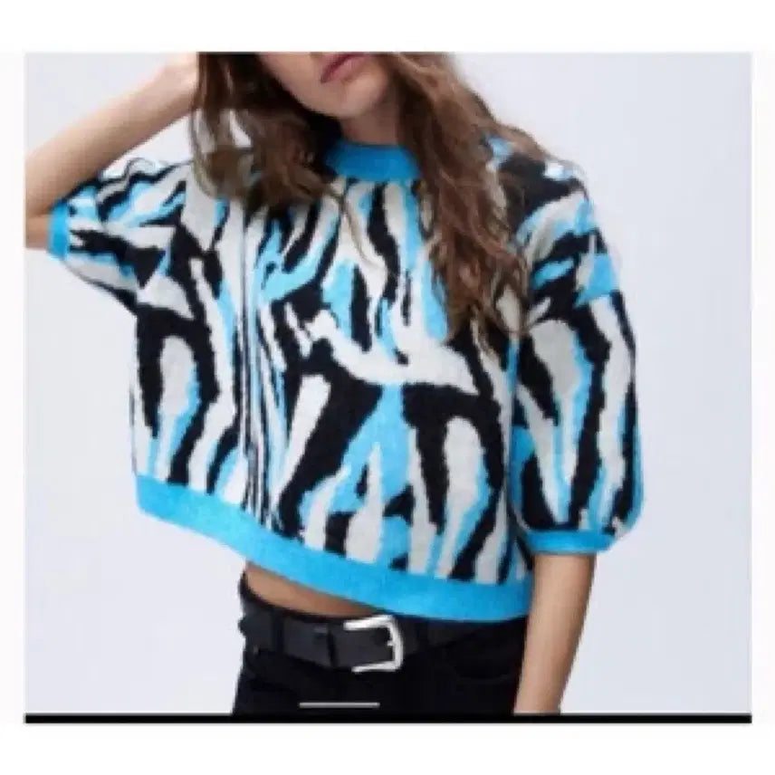 [BUNJANG] Zara Animal Knit Sweater / Zara 애니멀 니트 스웨터
