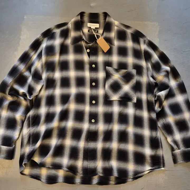 [BUNJANG] 999 Humanity Ombre Check Shirt / XL>999휴머니티 옴브레 체크 셔츠