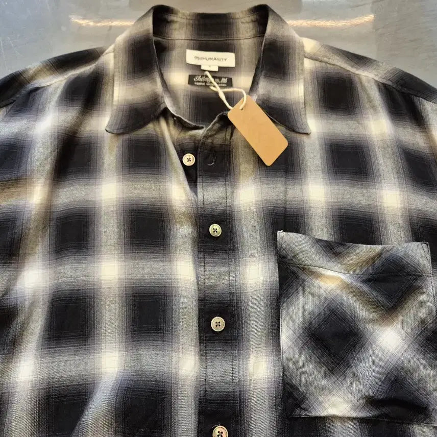 [BUNJANG] 999 Humanity Ombre Check Shirt / XL>999휴머니티 옴브레 체크 셔츠