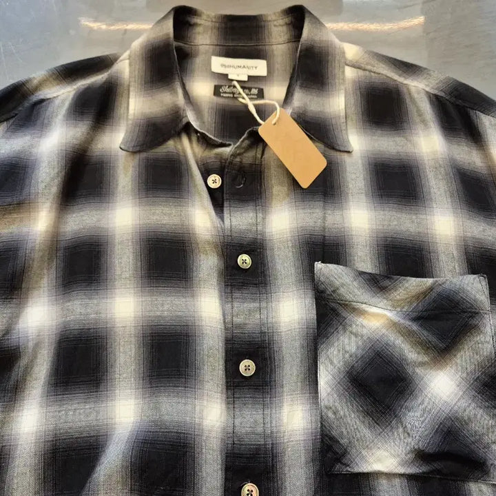 [BUNJANG] 999 Humanity Ombre Check Shirt / XL>999휴머니티 옴브레 체크 셔츠