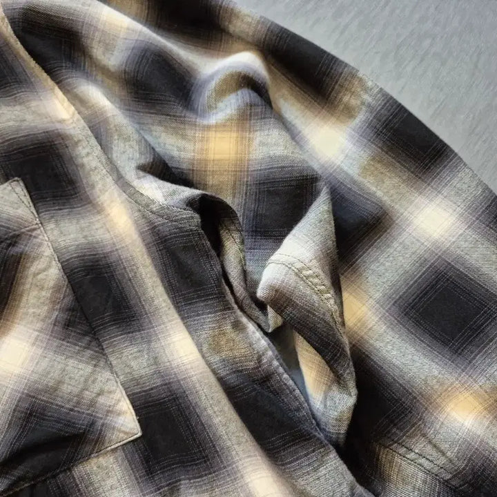 [BUNJANG] 999 Humanity Ombre Check Shirt / XL>999휴머니티 옴브레 체크 셔츠