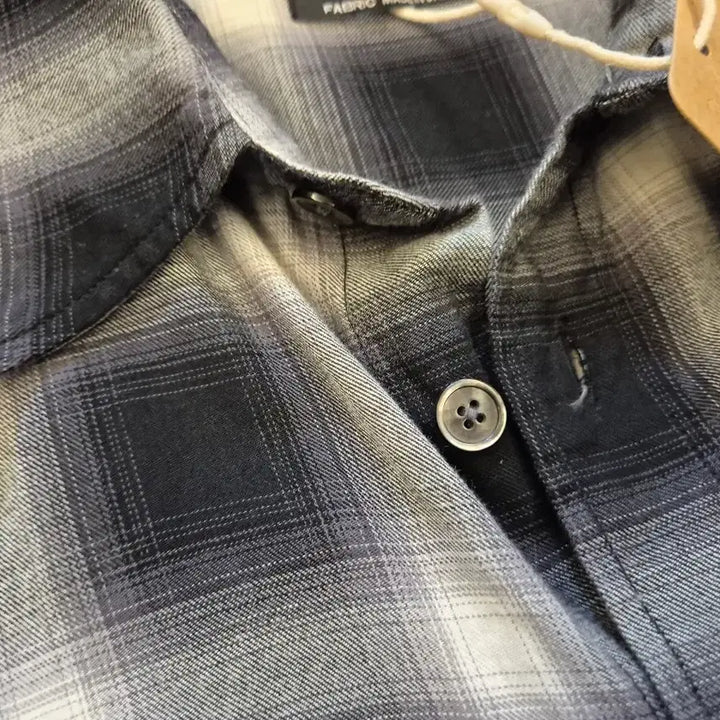 [BUNJANG] 999 Humanity Ombre Check Shirt / XL>999휴머니티 옴브레 체크 셔츠