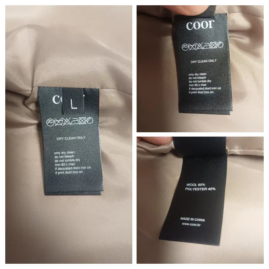 [BUNJANG] COOR Wool Blend Balmacaan Zip-Up Blouson (Beige) / [L] 쿠어(COOR) 울 블렌드 발마칸 집업 블루종 (베이지)